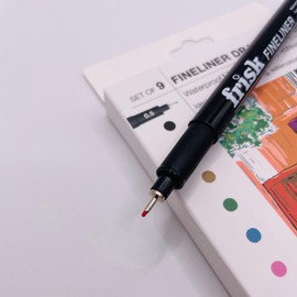 Frisk Coloured Fineliners Set of 9 (0.5mm)