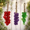 3 pz jabon en forma de racimo de uvas artesanal