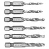 6Pcs Taps HSS Hex Shank Screw Thread Combined Tapping Drill