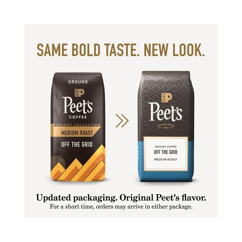 Peet's Coffee, Medium Roast Ground Coffee, 100% Arabica Coffee -
