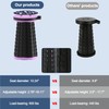 Upgraded Telescoping Stool Collapsible Stool with Seat Cushion & Bag,