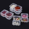 Youghuen 20 Sets, snack containers,Thickened Reusable Leak-proof Snack Container with