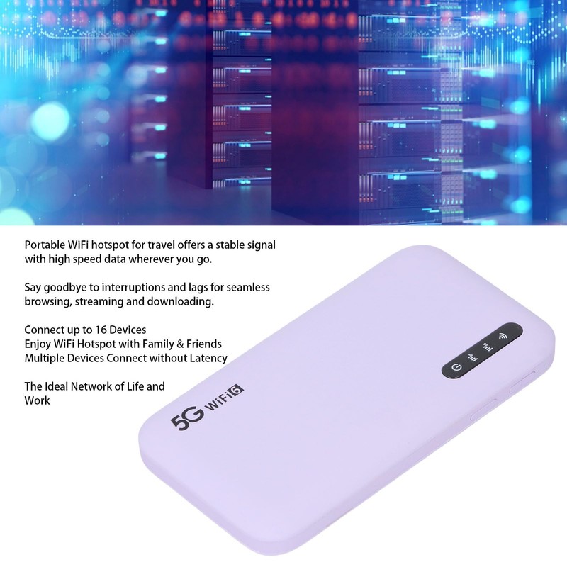 5G Mobile Hotspot, WiFi6 with 6100mAh, IP67 Rugged Travel Router