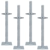 18" Scaffold Adjustable Leveling-Jack Parts - Yzzwer Galvanized Solid Threaded