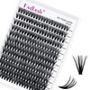 Eyelashes, Individual, Cluster for Eyelash Extension, 40D, 0.07mm, C-curl, 12-18mm,