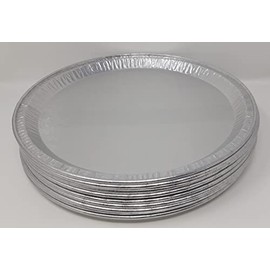 Aluminium Foil Round Roasting Oven Dish Trays Pizza BBQ Platter 30cm 12" (2)