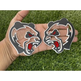 Badge Addictz Angry Panda Red Eye Emblem Badges Car Or Truck Customized New