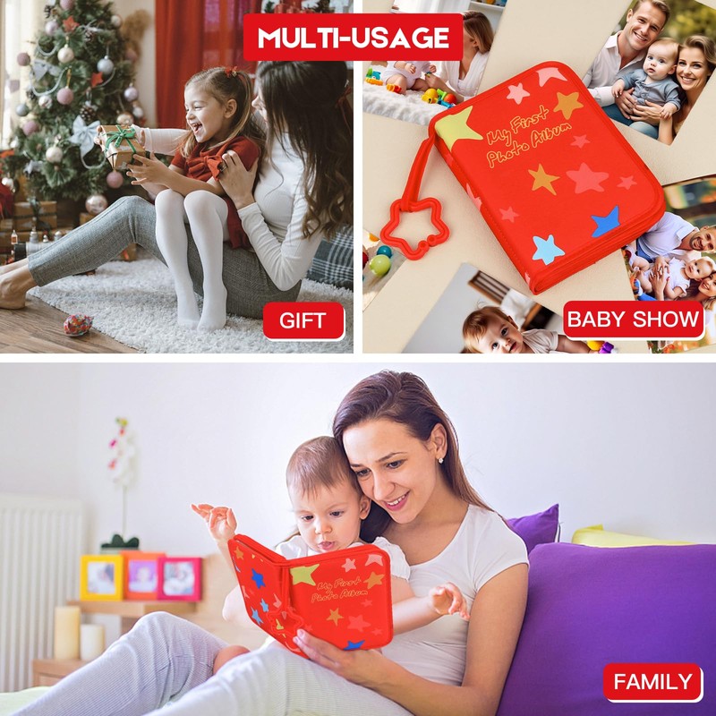 My First Baby Photo Album, 21 4x6 Photos, Soft Cloth,