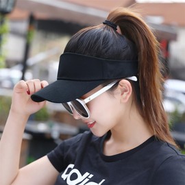 Bakicey Summer Sun Protection Sun Hat with Large Brim Women's Man Visor Cap for Outdoor Sports Beach Hat Golf Tennis, beige