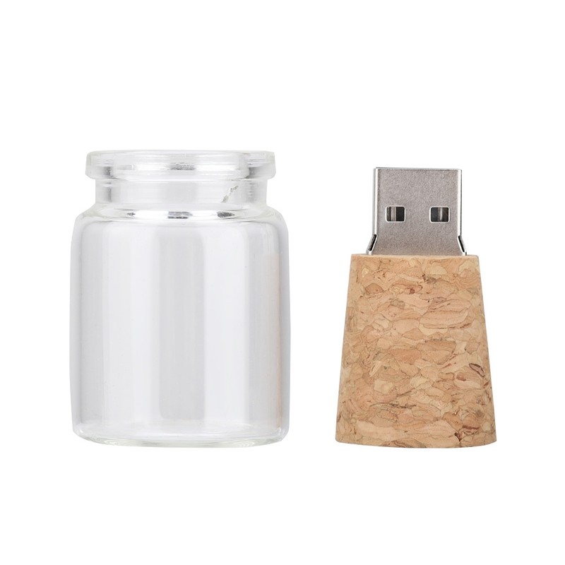 Wishing Floating Bottles USB2.0 Flash Drive Wood Flash Memory Stick