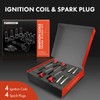A-Premium (Red) Set of 8 Ignition Coil Pack and Iridium