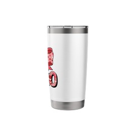 Xoxo Bow Valentines Day Hearts Flowers Pattern Pink Women Stainless Steel Insulated Tumbler