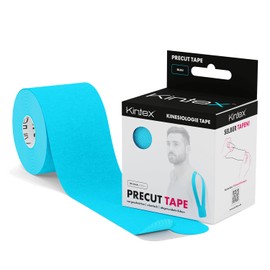 Kinesiology Tape Precut 20 Strips (I or Y) 25 cm x 5 cm per roll, Colour:Blue.