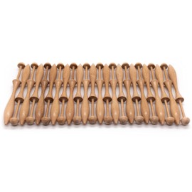Bobbin Lace Bobbins Danish Style Sets of 12, 24, 50, Lacemaking Bobbins. 4.25" Inches Long. Crafted from Natural Hardwood. Bobbin Lace Online Lace Making Supplies Lace Makers Collection (12)