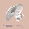 Difrax Lovi Dynamic Dummy for Babies, Luminous Dummy, 18+ Months,