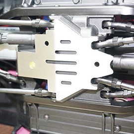 5 Pieces RC Chassis Armor, RC Car Chassis Protection Skid Plate Armour Protective Plate Protection Accessories Compatible with Traxxas 82056-4 RC Car Traxxas Trx4