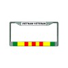 DIGIART VIETNAM VETERAN RIBBON FLAG Chrome Metal Car License Plate