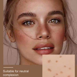 Freckle Pen 4 Colors Waterproof Lasting Natural Like Face,Natural Lifelike Freckle Makeup Pen Magic Freckle Color,Waterproof Longlasting Soft Dot Sopt Pen,for Natural Effortless Sunkissed Makeup(Dark Brown,Light Brown,natural coffee,chestnut) - Color: ch