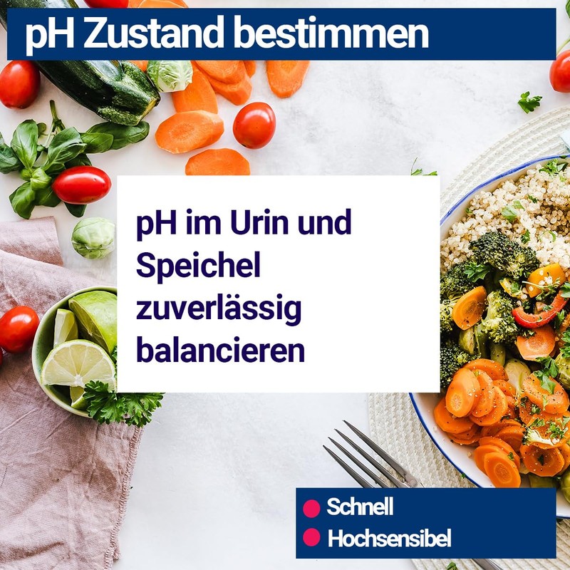 100 x pH Test Strips for Urine and Saliva, pH