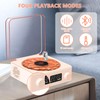The Waves Vinyl Player, Vinyl Record Player with Water Rib