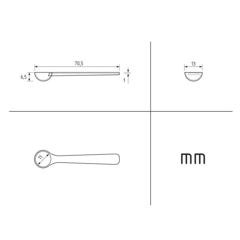 EXTEND LAB Pack of 10 White Plastic Measuring Spoons 150