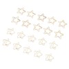 100 Pcs Metal Paperclips Golden File Organizer with Star Moon