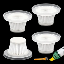 4 Pack Replacement HEPA Filters Compatible with Horsepower Duck Vacuum Cleaner as Seen on TV, Washable & Reusable Filters for Handheld Vac Models