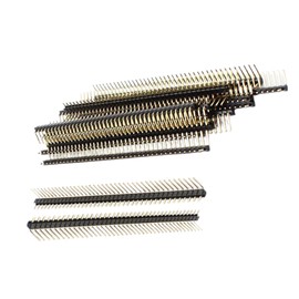 Unifizz 2.54mm Pitch Right Angle Single Row Male Pin Header Bent Pin Circuit Connector for PCB Board Prototyping Pack of 13