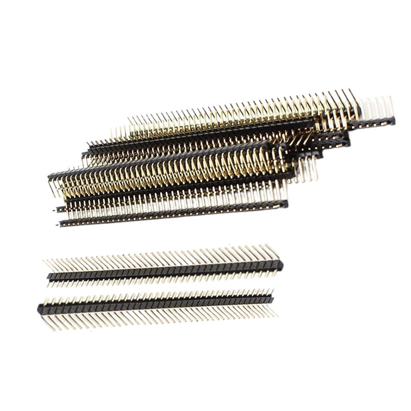Unifizz 2.54mm Pitch Right Angle Single Row Male Pin Header