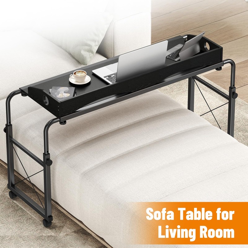 BYMECOST Laptop Desk for Bed, Adjustable Height & Length Laptop