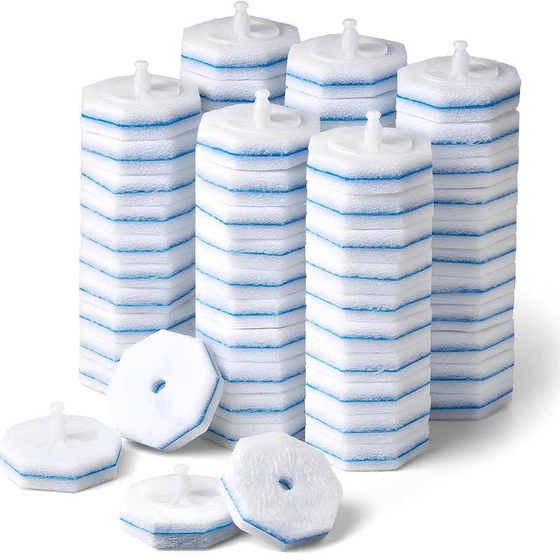 60 Pack Toilet Wand Refills Compatible with Clorox Toilet Brushes,