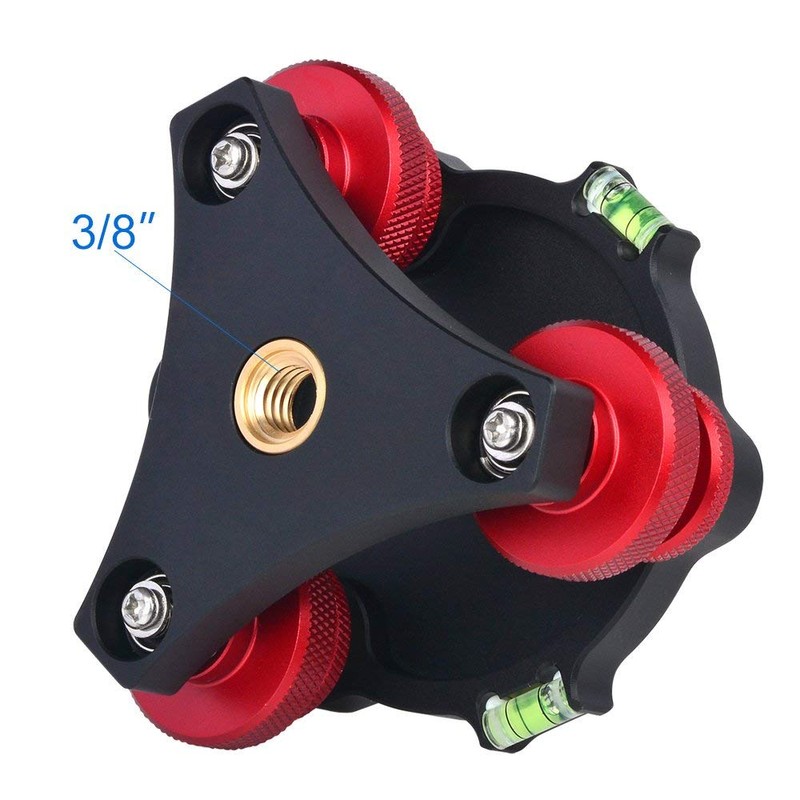 koolehaoda Leveler with Spirit Level LP-64 for Tripod 3/8 Mounting