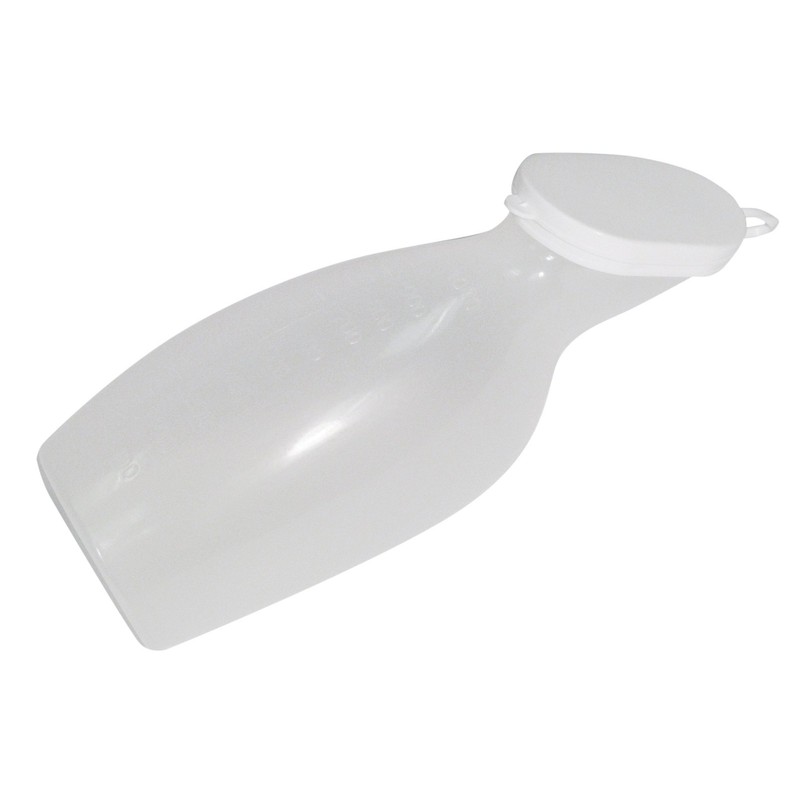 NRS Healthcare Portable Female Urinal with Handle, 800 ml