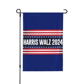 Harris Walz 2024 Garden Flag 28x40 Harris Walz 2024 President Yard Flag Sign Double Sided Harris Walz 2024 House Flag No Flagstand