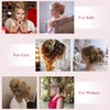 TESSHAIR Thick Human Hair Messy Bun, 100% Real Hair Bun