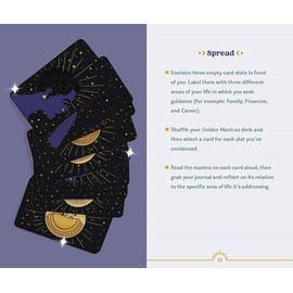 Golden Mantras: Affirmation Deck and Guidebook