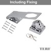 TERF® Heavy Duty Polished Chrome Key Operated Locking Hasp and