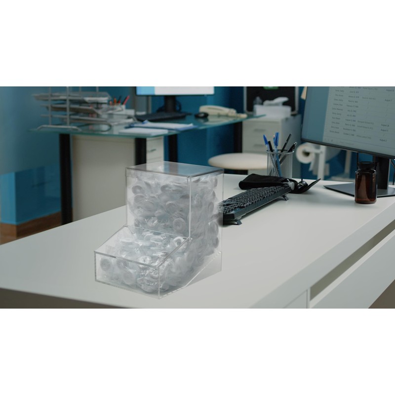 Inevibe Candy Dispenser - Bulk Acrylic Storage Holder with Two