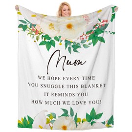 Einanmut Gifts for Mum, Mum Mothers Day Birthday Gift from Daughter or Son, Throw Blanket, Retirement Presents for Mother, New Mums,Stepmum,Mother in Law,Mummy on Her Birthday