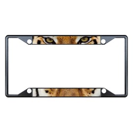 Fastasticdeals Tiger Animal Eyes License Plate Frame Tag Holder Cover