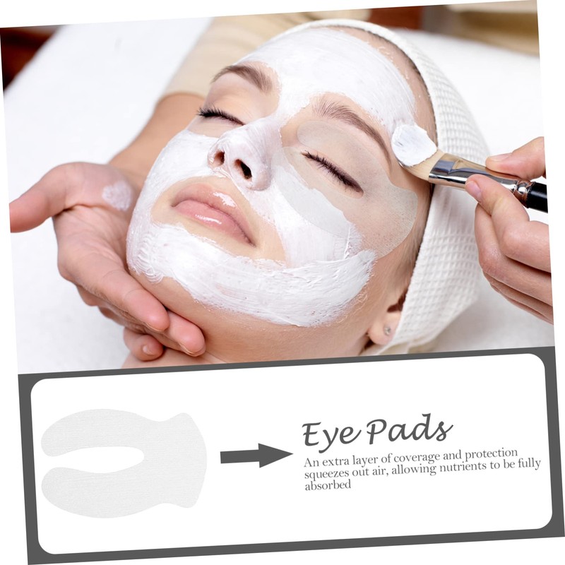 TOVINANNA 1000pcs Pure Cotton Eye Patches Eye Moisturizing Mask Disposal