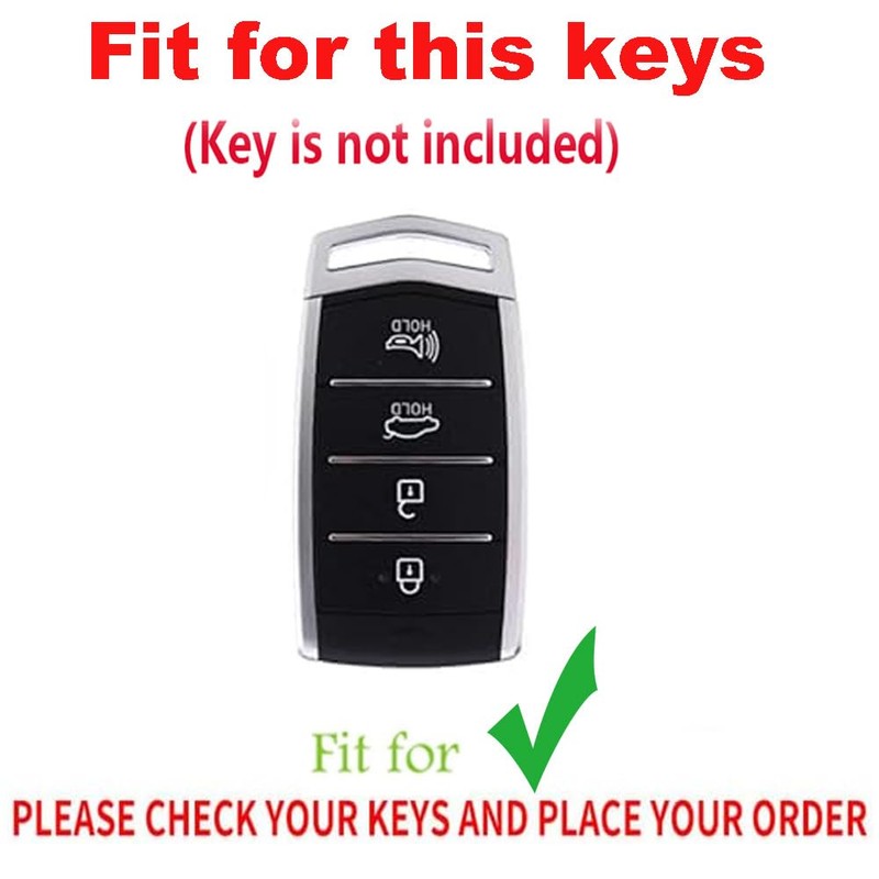 TECART Key Fob Cover Fit for Genesis G80 G90 G70