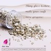 Crushed Glass Craft Glitter for Resin, Irregular Metallic Crystal Chips