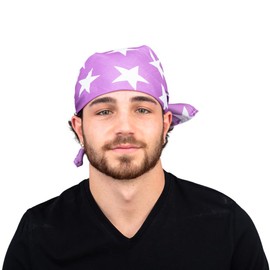 Macho Man Star Printed Costume Bandana (Purple)