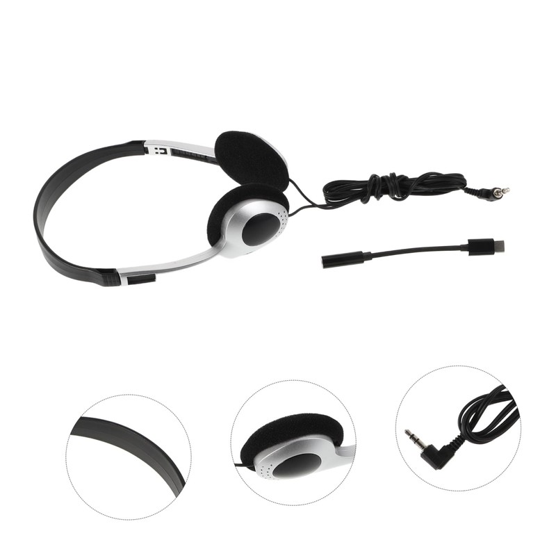 Operitacx Portable Retro Ear Headphones with Inline Controls for Students