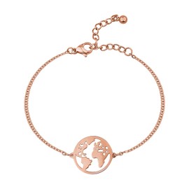 BONNYBIRD® Women's Bracelets with Various Charms, High-Quality Premium Stainless Steel Bracelets in Silver, Gold and Rose, Rose, Rose Gold