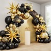 140pcs Black and Gold Balloons, Balloons Arch Kit 5 10