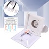 FEITON Square Bathroom Exhaust Fan with LED Light, 110 CFM