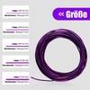 15.5 Metres Purple Aluminium Craft Wire, 16 Gauge 1.5 mm