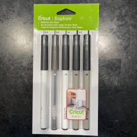 N/A Cricut Explore Multi Pen Set - 5pc Black - Brand New #2002948